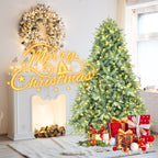 Makeatree Pre-Lit Spruce Artificial Christmas Tree 4ft to 8ft Premium Holiday Decor (NEW-L)