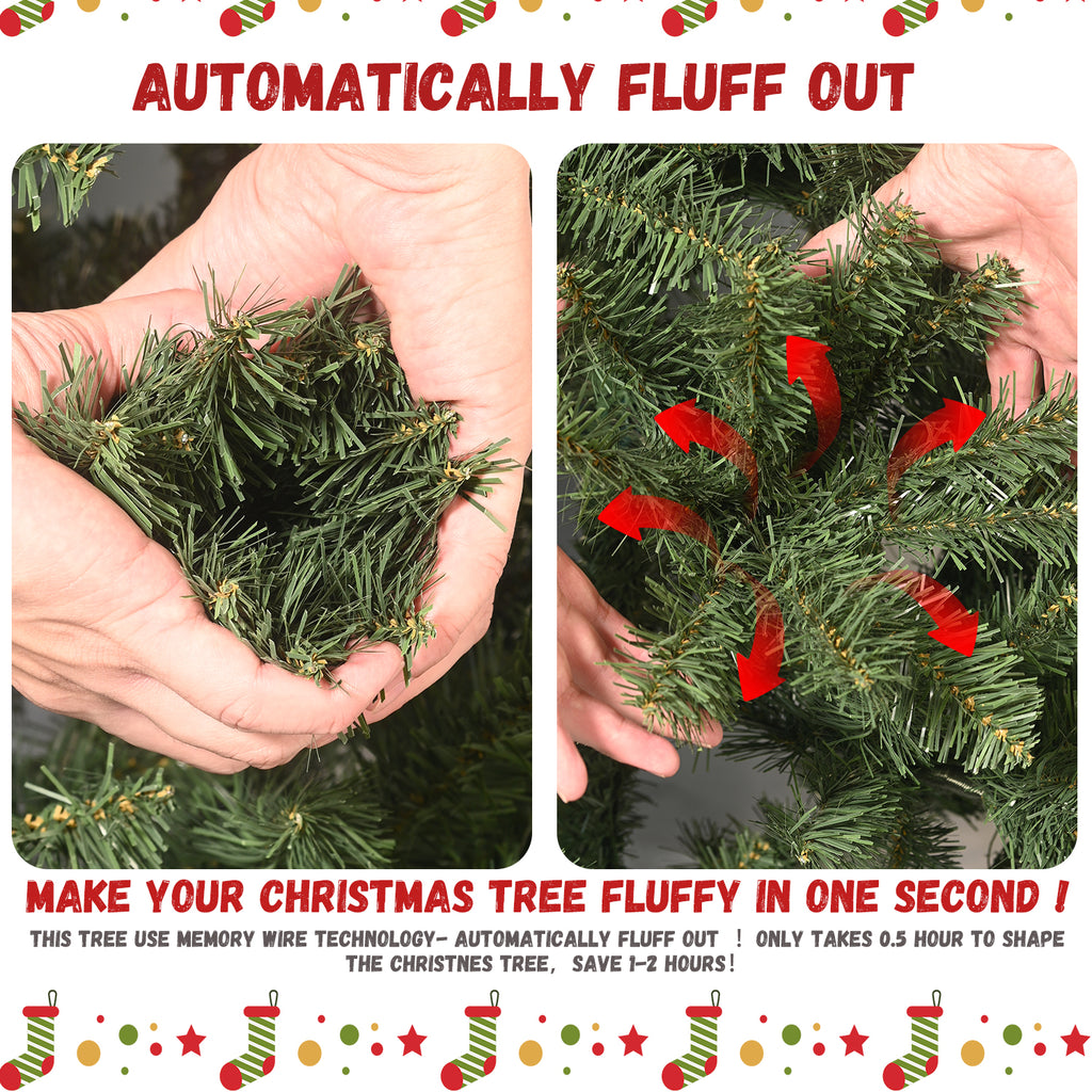 Makeatree Unlit Spruce Artificial Christmas Tree 4-8ft Customize Your Own Lights & Decorations (NEW)