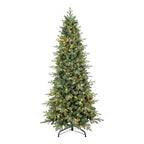 Makeatree Pencil Christmas Tree 4-9ft Pre-Lit Blue Spruce Slim Artificial Xmas Tree (HTC-L)