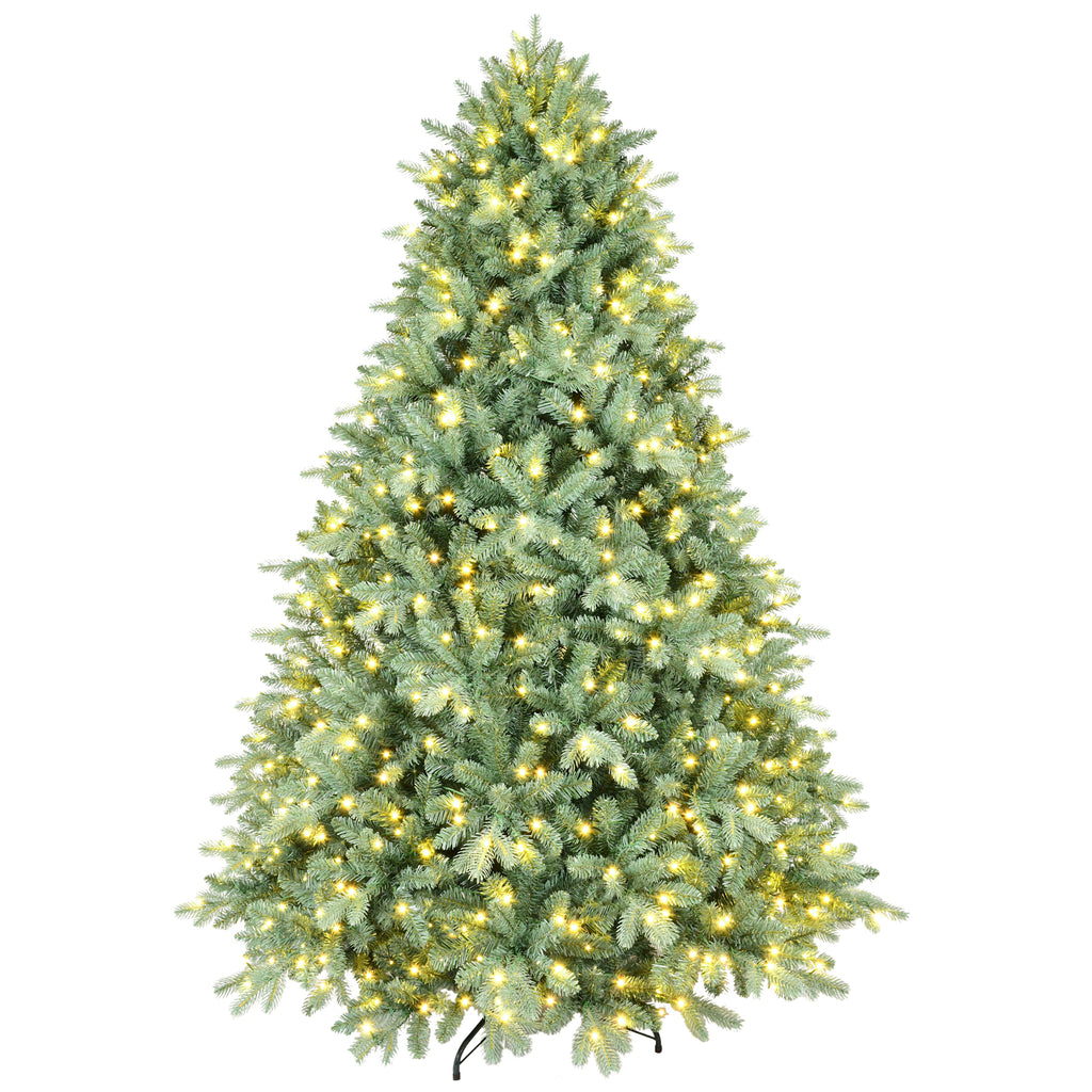 Makeatree Pre-Lit Spruce Artificial Christmas Tree 4ft to 8ft Premium Holiday Decor (NEW-L)