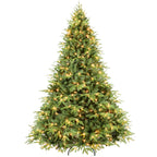 Makeatree Christmas Tree 4-9ft Pre-Lit Realistic Green Fir Artificial Xmas Tree (CKT-L)