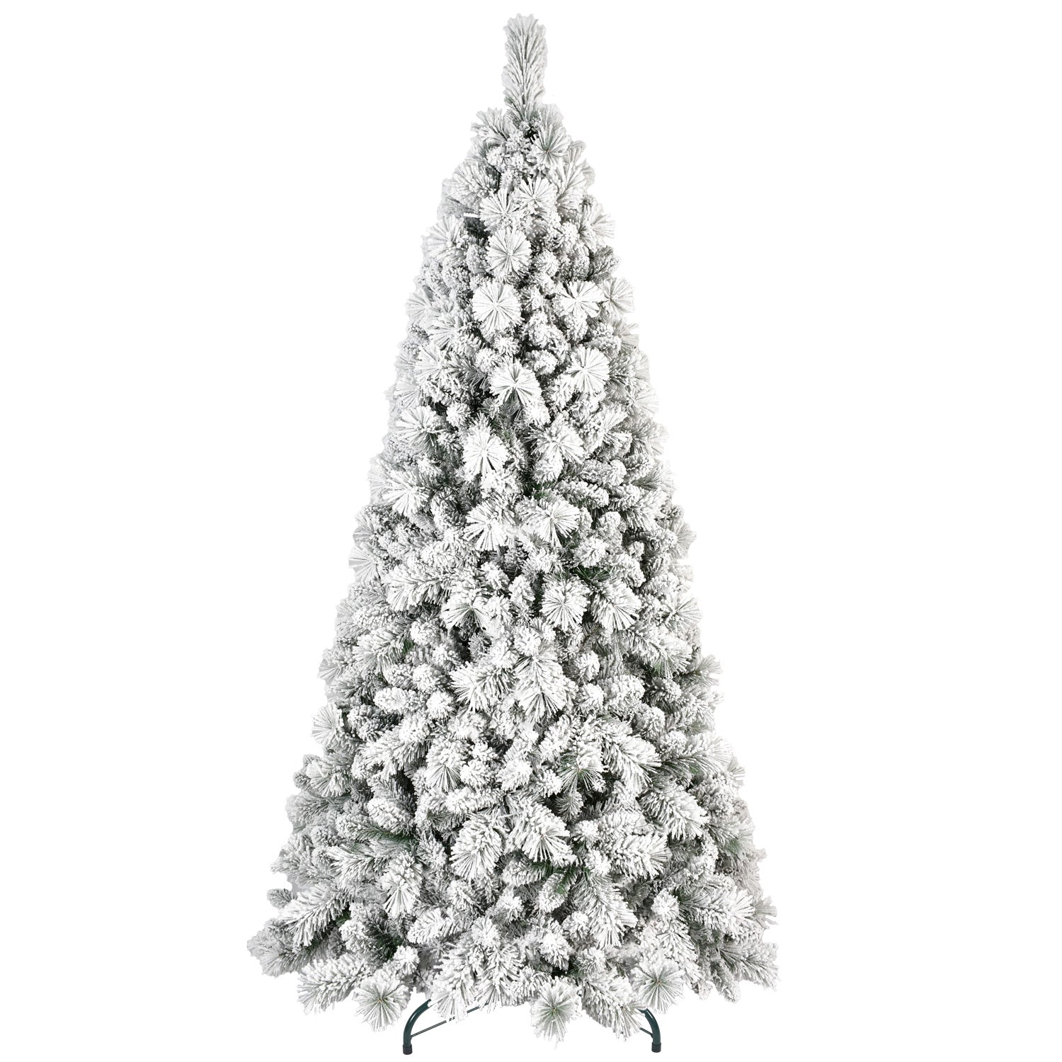 Makeatree Snow Flocked Christmas Tree 4-9ft Unlit Artificial Xmas Tree (JPN-TF)