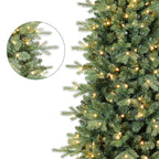 Makeatree Pencil Christmas Tree 4-9ft Pre-Lit Blue Spruce Slim Artificial Xmas Tree (HTC-L)