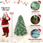Makeatree Unlit Spruce Artificial Christmas Tree 4-8ft Customize Your Own Lights & Decorations (NEW)
