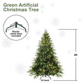 Makeatree Christmas Tree 4-9ft Pre-Lit Realistic Green Fir Artificial Xmas Tree (CKT-L)