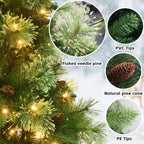 Makeatree Prelit Artificial Christmas Tree Carolina Pine (TUL-L)