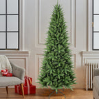 Makeatree Slim Pencil Christmas Tree Unlit Artificial Tree 4-9ft PE/PVC Mix (BHU)