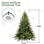 Makeatree Christmas Tree 4-9ft Pre-Lit Realistic Green Fir Artificial Xmas Tree (CKT-L)