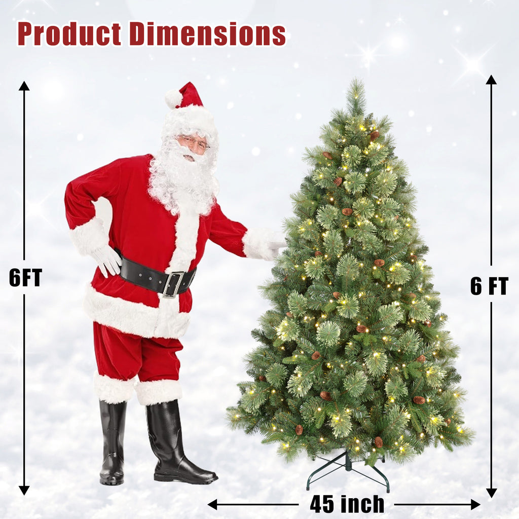 Makeatree Prelit Artificial Christmas Tree Carolina Pine (TUL-L)