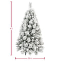 Makeatree Snow Flocked Christmas Tree 4-9ft Unlit Artificial Xmas Tree (JPN-TF)