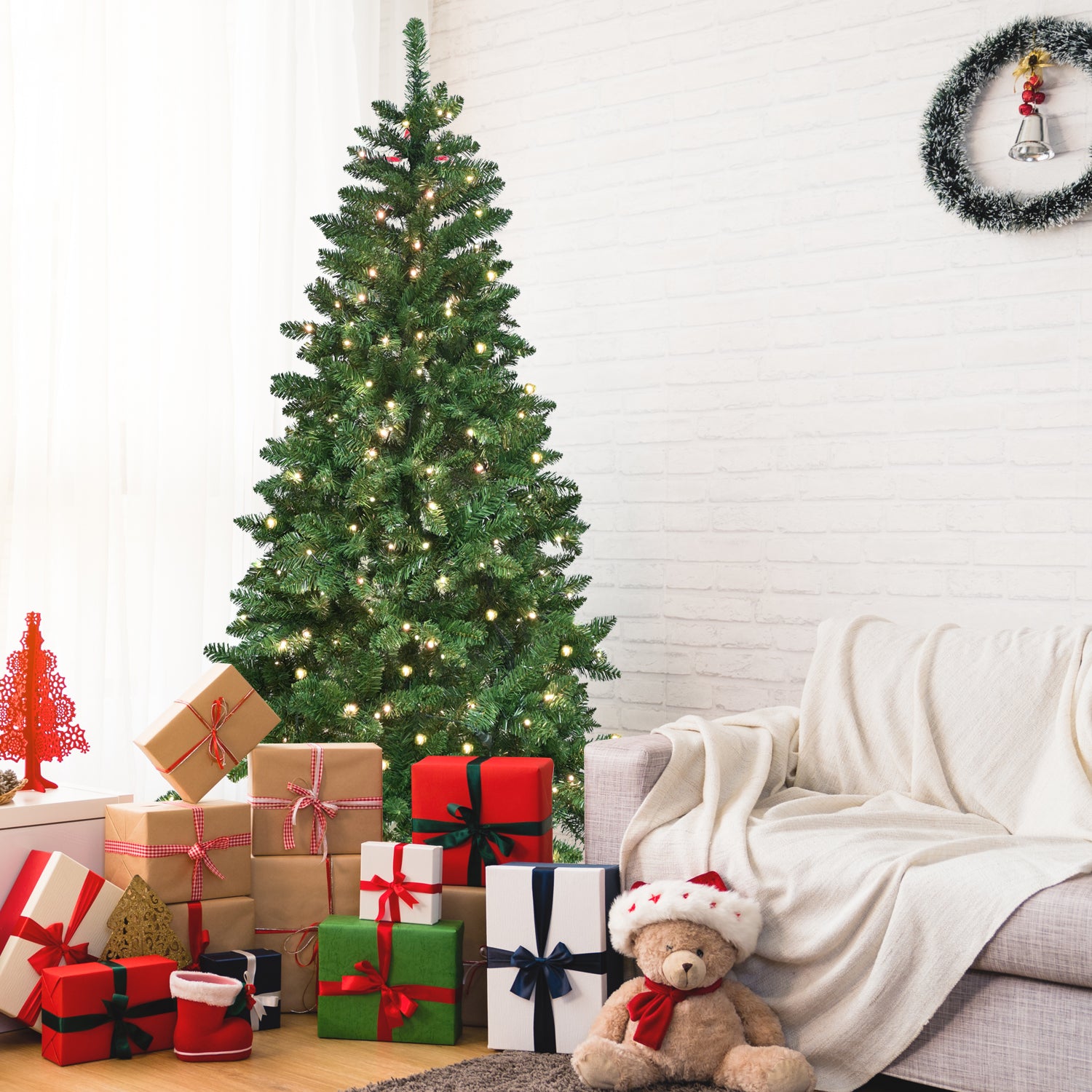 Makeatree App-Controlled RGB Christmas Tree Multi-Color Pre-Lit PE/PVC (PNS-LRGB)