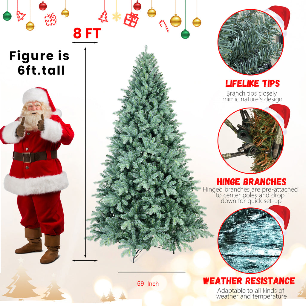 Makeatree Unlit Spruce Artificial Christmas Tree 4-9ft - PE/PVC Branches (DEL)