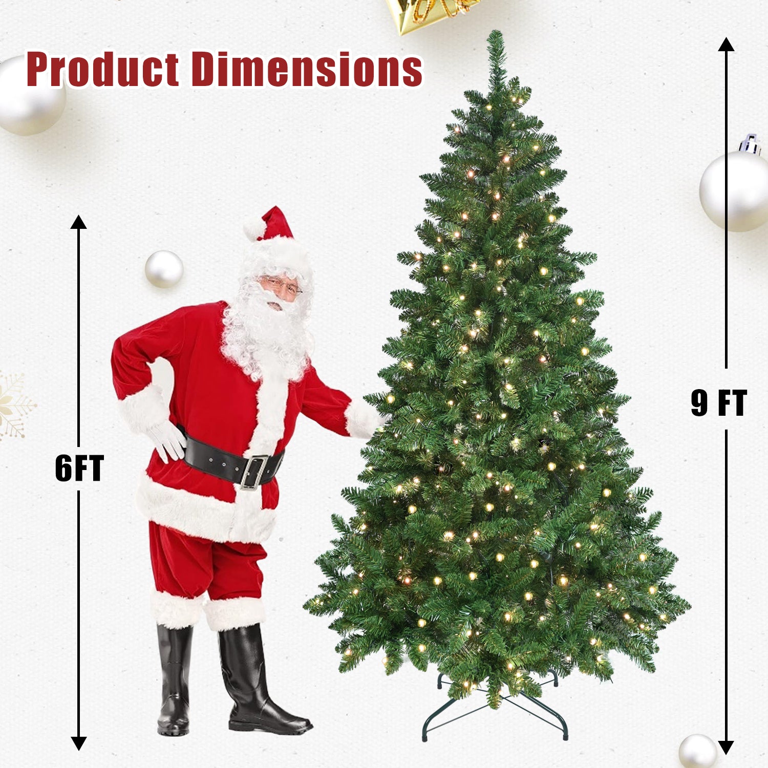 Makeatree App-Controlled RGB Christmas Tree Multi-Color Pre-Lit PE/PVC (PNS-LRGB)