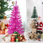 Makeatree Pink Christmas Tree 4ft Artificial Tree with Light String & Stand (BCN-PT-L)