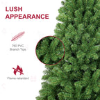 Makeatree Realistic Green Pine Tree - 5/6/8/9ft Unlit Artificial Christmas Tree (BED-T-L)