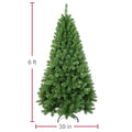 Makeatree Realistic Green Pine Tree - 5/6/8/9ft Unlit Artificial Christmas Tree (BED-T-L)