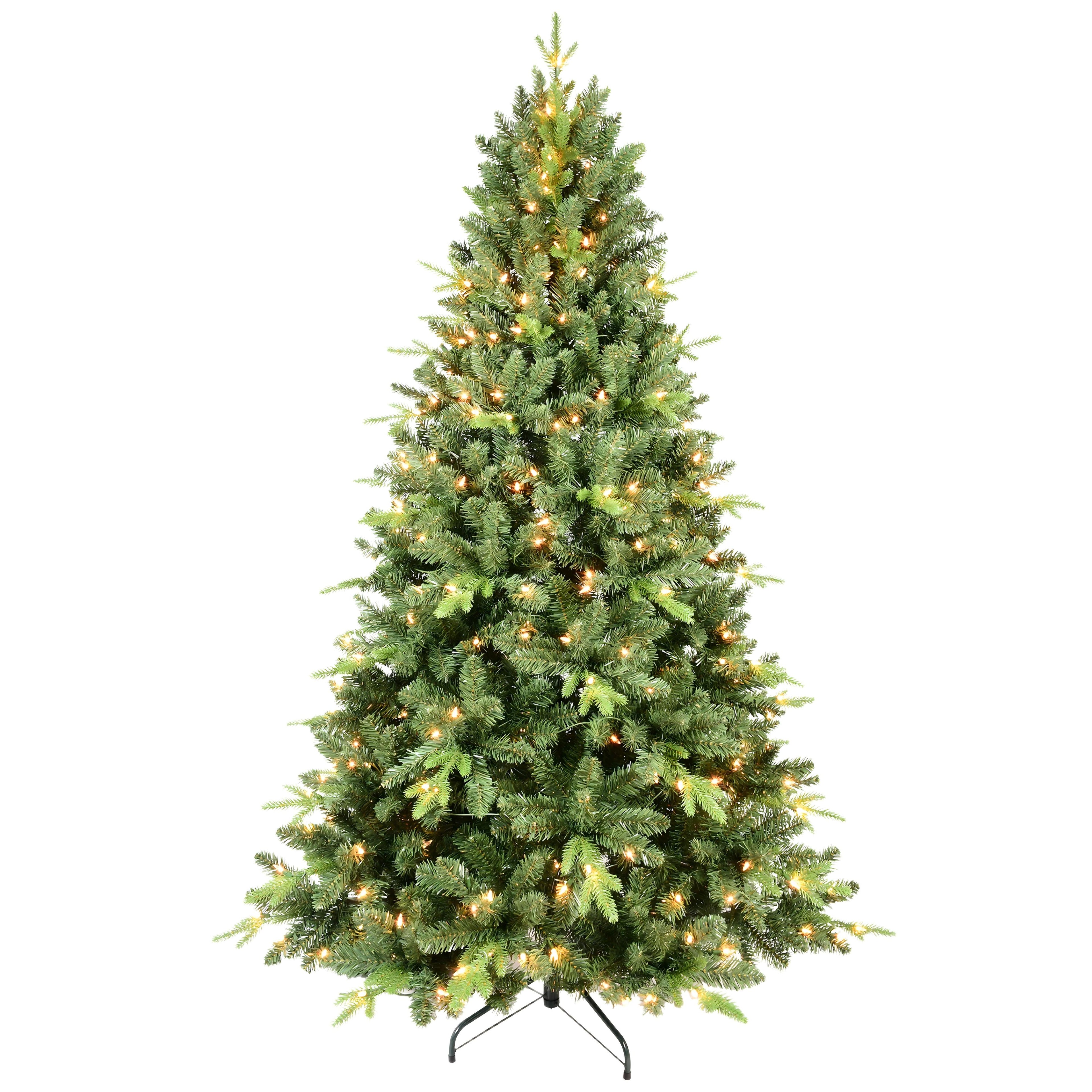 Makeatree Slim Pencil Christmas Tree Pre-Lit Green Artificial Tree with Hinged Branches (BEZ-L)