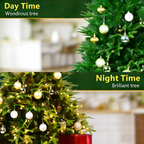 Makeatree Christmas Tree 4-9ft Pre-Lit Realistic Green Fir Artificial Xmas Tree (CKT-L)