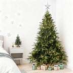 Makeatree Christmas Tree 4-9ft Pre-Lit Realistic Green Fir Artificial Xmas Tree (CKT-L)
