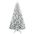 Makeatree Full Flocked Christmas Tree 4ft Unlit White Snow Artificial Tree with Stand (THT-TS)