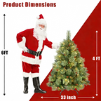 Makeatree Prelit Artificial Christmas Tree Carolina Pine (TUL-L)