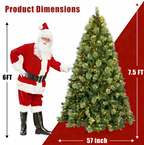 Makeatree Prelit Artificial Christmas Tree Carolina Pine (TUL-L)