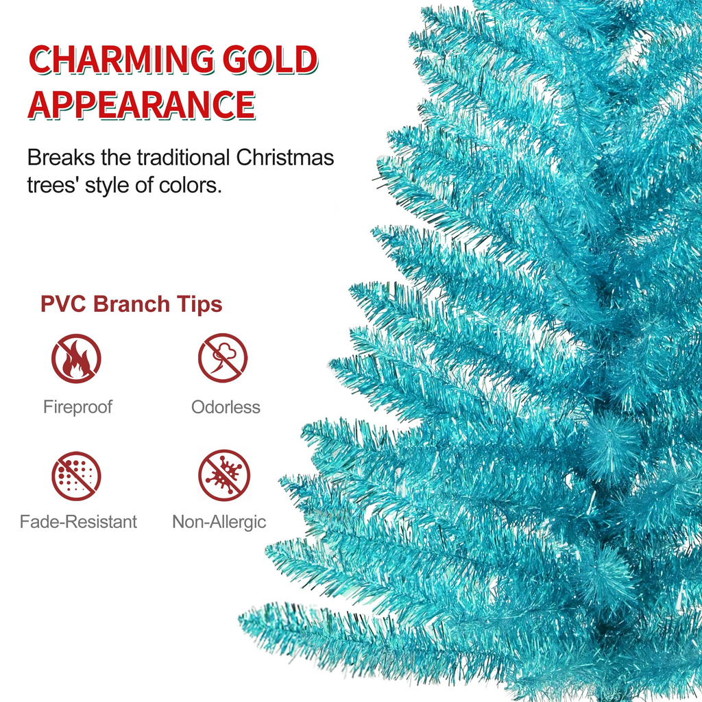 Makeatree 4 ft Green Artificial Christmas Tree with 50 Lights，112 Branch Tips Mini Holiday Party Xmas Tree w/Stand