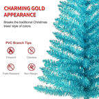 Makeatree 4 ft Green Artificial Christmas Tree with 50 Lights，112 Branch Tips Mini Holiday Party Xmas Tree w/Stand